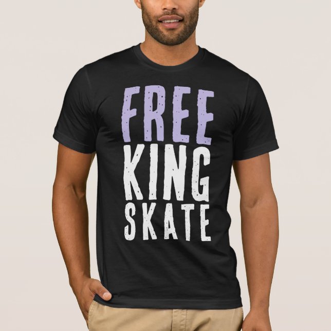 Camiseta Roller Derby Freaking Skate T-shirt (Frente)