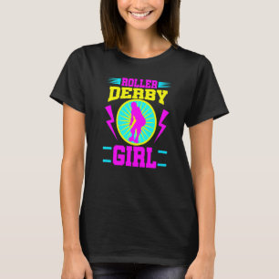 Camiseta Roller Derby Girl Roller Sking Jammer Skate