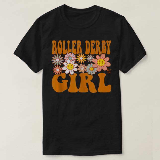 Camiseta Roller Derby Girl Skater Jammer Blocker Hobbyist (Frente do Design)