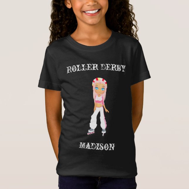 Camiseta Roller Derby Personalizado T-Shirt (Frente)