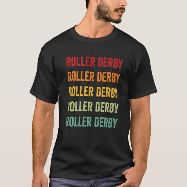 Camiseta Roller Derby Roller Derby Hobbyist Rainbow (Frente)