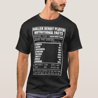 Camiseta Roller Derby Shirts Roller Fatos Nutricionais Vint