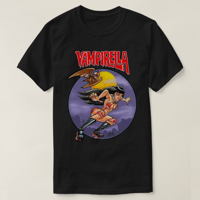 Camiseta Roller Derby Vampirella (Frente do Design)