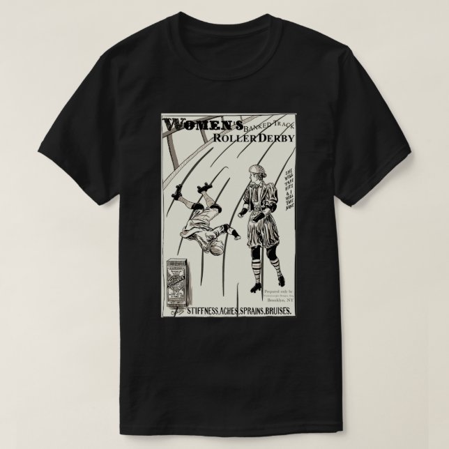 Camiseta Roller Derby Victorian (Frente do Design)