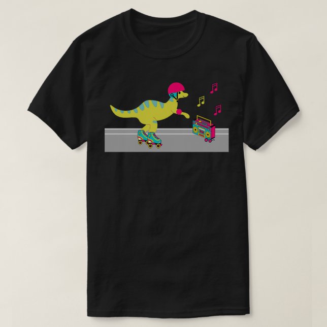 Camiseta Roller Dino (Frente do Design)