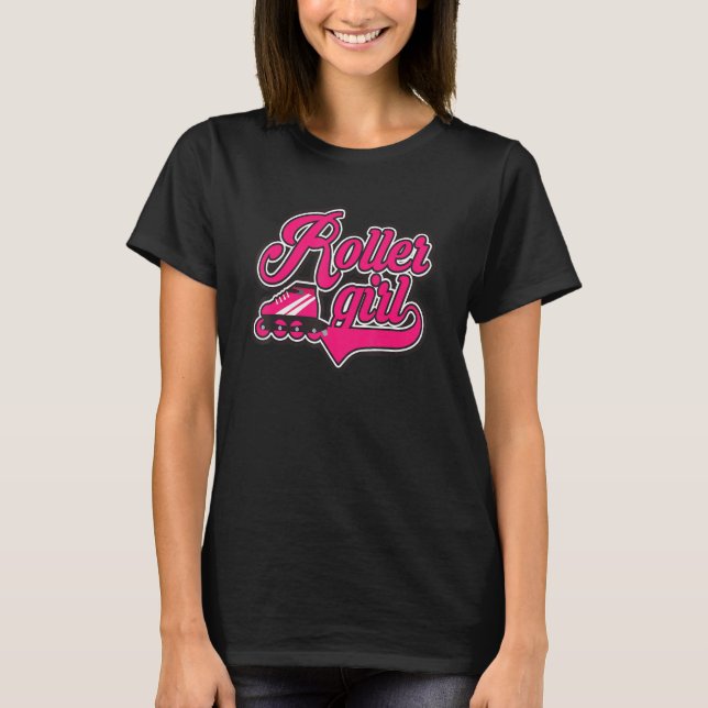 Camiseta Roller Girl Inline Skates Roller Skating skating s (Frente)