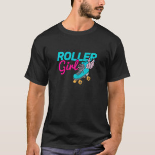 Camiseta Roller Girl Roller Cilindro de Pista Skate