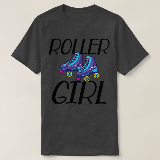 Camiseta Roller Girl Roller skate (Frente do Design)