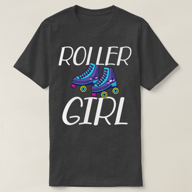 Camiseta Roller Girl Roller skate w (Frente do Design)