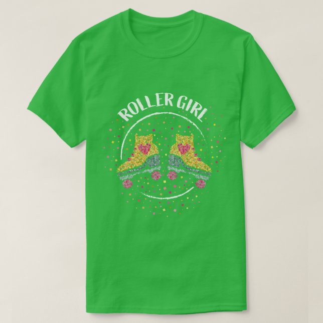 Camiseta Roller Girl Roller Skates Roller Sking 1 (Frente do Design)