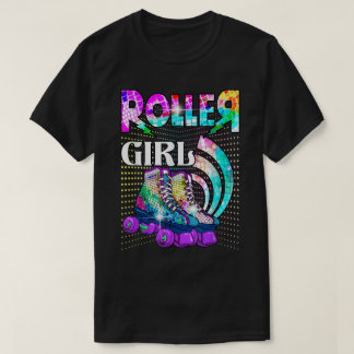 Camiseta Roller Girl Skater Rtro 70s 80s Disco