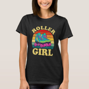 Camiseta Roller Girl Vintage 70s Rolling Skate Costume