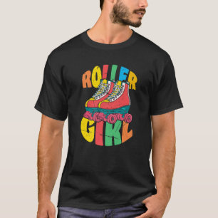 Camiseta Roller Girl Vintage 70S, Skate, Festas Divertidas