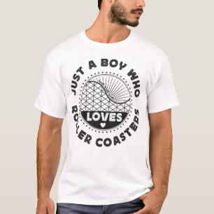 Camiseta Roller Porta copos Amusement Park Apenas Um Menino