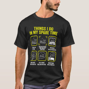 Camiseta Roller Porta copos Coisas Que Eu Faço Em Meu Cilin