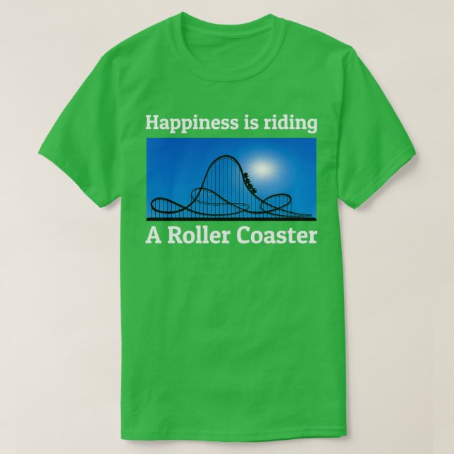 Camiseta Roller Porta copos Parque de Amusement Funny Dizen (Frente do Design)