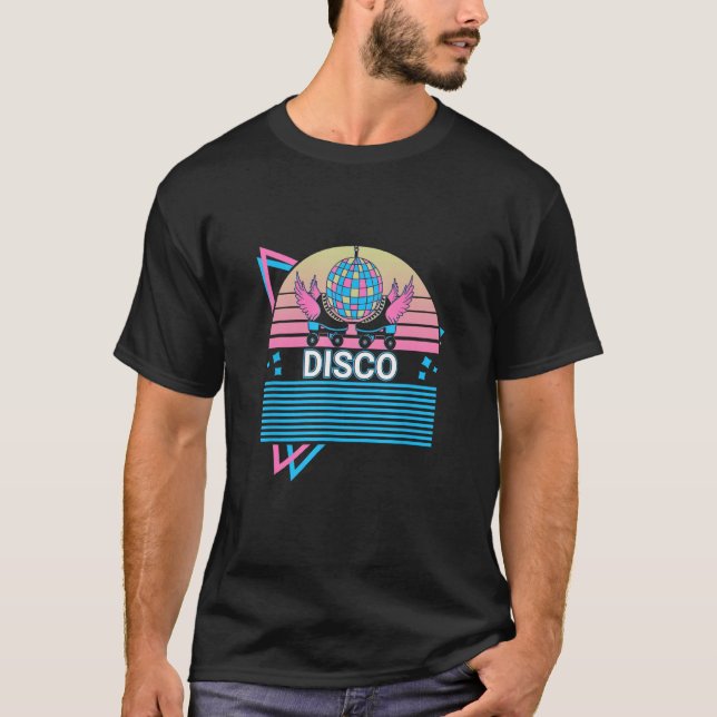 Camiseta Roller Skate Roller Skating Retro Disco_1 (Frente)