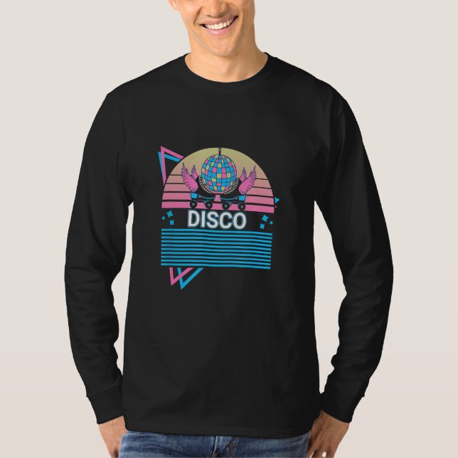 Camiseta Roller Skate Roller Skating Retro Disco_1 (Frente)