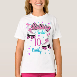 Camiseta Roller Skate Skating Custom Birthday MAtching T-Sh