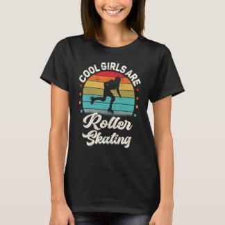 Camiseta Roller Skater Retro Cool Girls Are Roller Skating