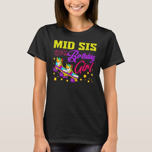 Camiseta Roller Skates De Médio De Skating É Da Rapariga De (Frente)
