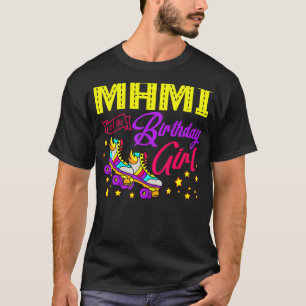 Camiseta Roller Skates Skating Mami of Birthday Girl Sk
