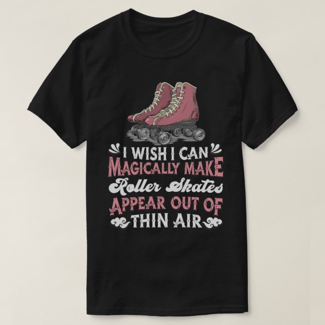 Camiseta Roller Skating Derby Skater 70s Magical Roller Ska (Frente do Design)