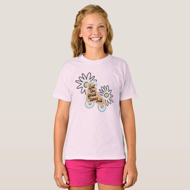 Camiseta Roller Skating Girls (Frente Completa)