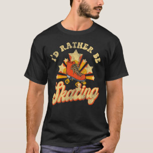 Camiseta Roller Skating I'D Preferencialmente Skating 1970S
