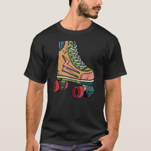 Camiseta Roller Skating Men Mulheres dos anos 80 Roller Der