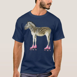 Camiseta Roller Skating Roller Girl Birthday Zebra Gift