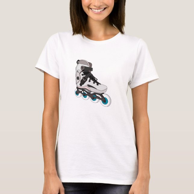 Camiseta Rollerblades Rollerskates Inline Skates Arte (Frente)