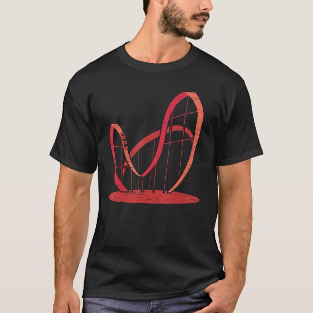 Camiseta Rollercoaster de Porta copos do cilindro retrorref (Frente)