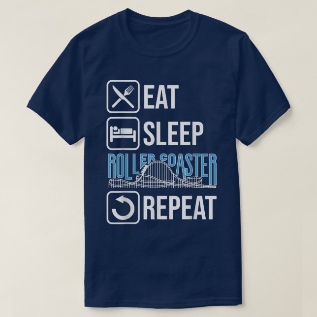 Camiseta Rollercoaster Rollercoaster Amusement Park Gift Fa (Frente do Design)