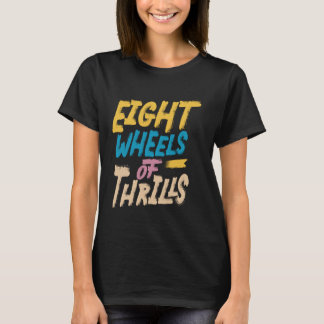 Camiseta Rollerskater Party Oito Rodas De Rolos
