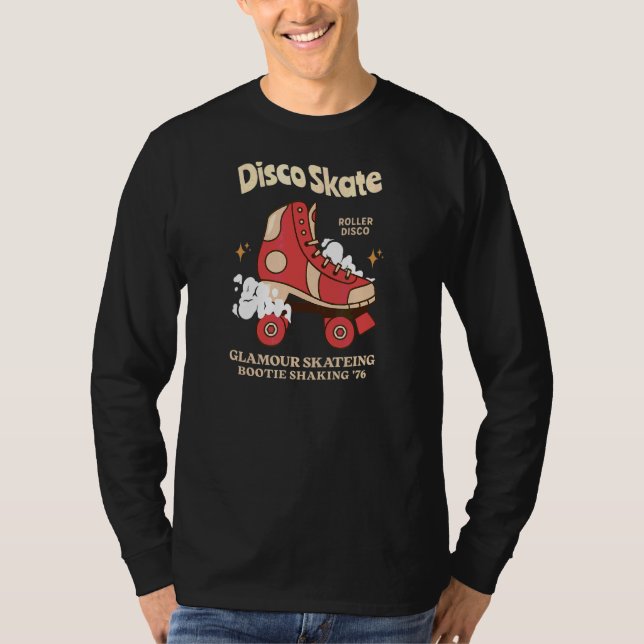 Camiseta Rollerskates 70's Roller Disco Rapariga (Frente)