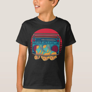 Camiseta Rollerskates de Disco de Rapariga de Pista Vintage