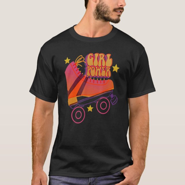 Camiseta Rollerskates Retro Rollerskate anos 80 Roller Disc (Frente)