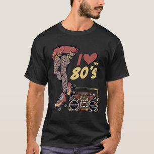 Camiseta Rollerskates Retro Rollerskates Cilindro de Anos 8