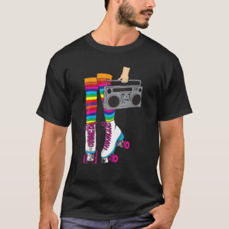 Camiseta Rollerskates Retro Rollerskates Cilindro do Anos 8