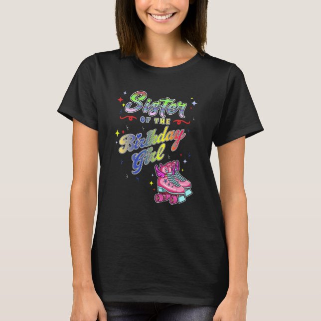 Camiseta Rollerskating Birthday Inline 70s (Frente)