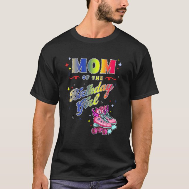 Camiseta Rollerskating Inline Skate Roller 70s Party Mãe B (Frente)