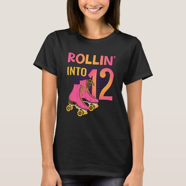 Camiseta Rollin' Em 12 Roller Girl 12 Sk (Frente)
