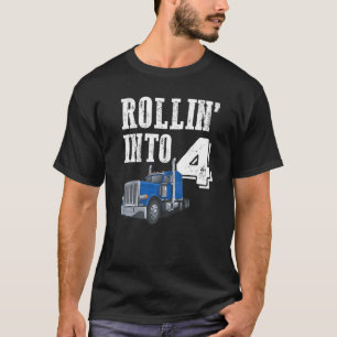 Camiseta Rollin em 4 grandes caminhões de semirreboque 4.° 