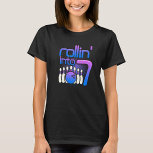 Camiseta Rollin na Festa de aniversário da Boliche de 7 Bol