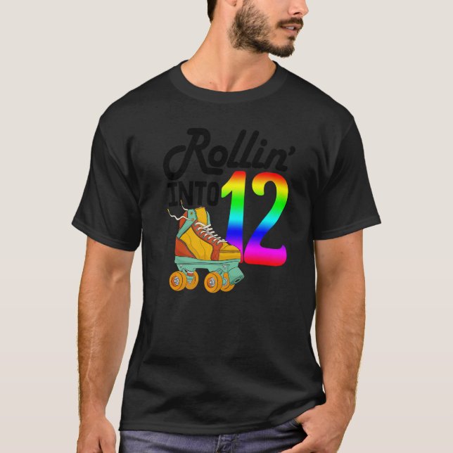 Camiseta Rollin Para 12 Mulheres A Patinar Calçados A Rolar (Frente)