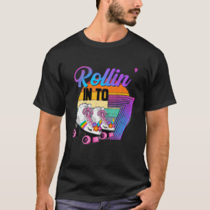 Camiseta Rollin' para 7 Roller Rink 7 de Rink de Rink de Ri