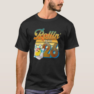 Camiseta Rollin' para o 26º aniversário do Bowler 26 anos d