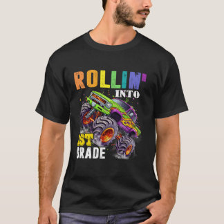 Camiseta Rollin Para O Caminhão Monstro De Esmagamento 1 ru