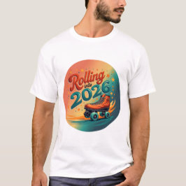 Camiseta Rolling Into 2026 Retro Skate